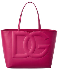 Dolce & Gabbana Dolce & Gabbana Dg Logo Medium Leather Tote