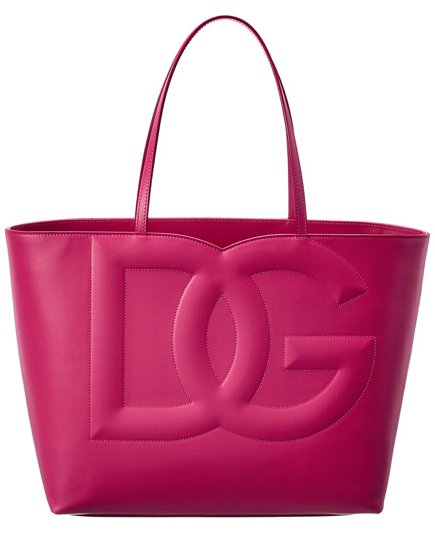 Dolce & Gabbana Dolce & Gabbana Dg Logo Medium Leather Tote
