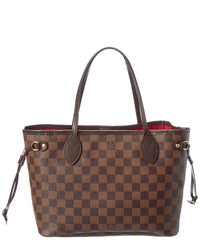 Louis Vuitton Pre-Owned Louis Vuitton Brown Damier Ebene Canvas Neverfull Pm (Authentic Pre-Loved)
