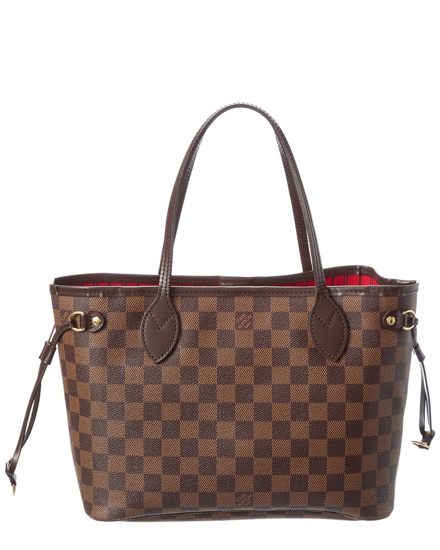 Louis Vuitton Pre-Owned Louis Vuitton Brown Damier Ebene Canvas Neverfull Pm (Authentic Pre-Loved)