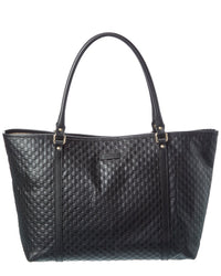 Gucci Gucci Black Microguccissima Leather Medium Tote (Authentic Pre-Loved)