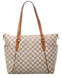 Louis Vuitton Louis Vuitton Blue Damier Azur Canvas Totally Mm (Authentic Pre-Loved)