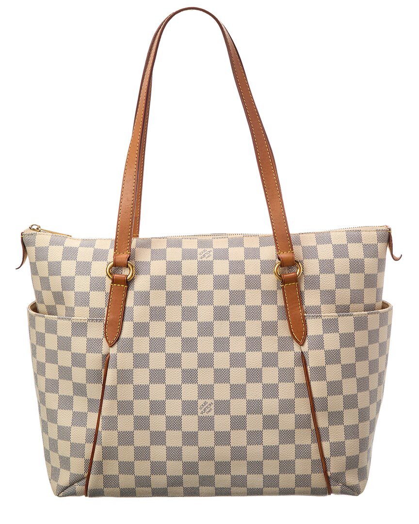 Louis Vuitton Louis Vuitton Blue Damier Azur Canvas Totally Mm (Authentic Pre-Loved)