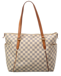 Louis Vuitton Louis Vuitton Blue Damier Azur Canvas Totally Mm (Authentic Pre-Loved)
