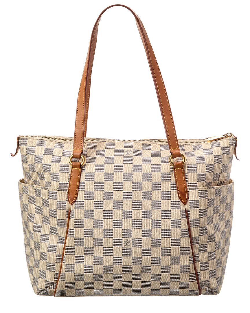 Louis Vuitton Louis Vuitton Blue Damier Azur Canvas Totally Mm (Authentic Pre-Loved)