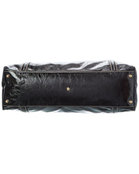 Gucci Gucci Black Dialux Leather Dialux Medium Tote (Authentic Pre-Loved)