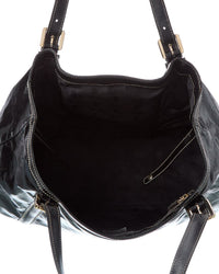 Gucci Gucci Black Dialux Leather Dialux Medium Tote (Authentic Pre-Loved)