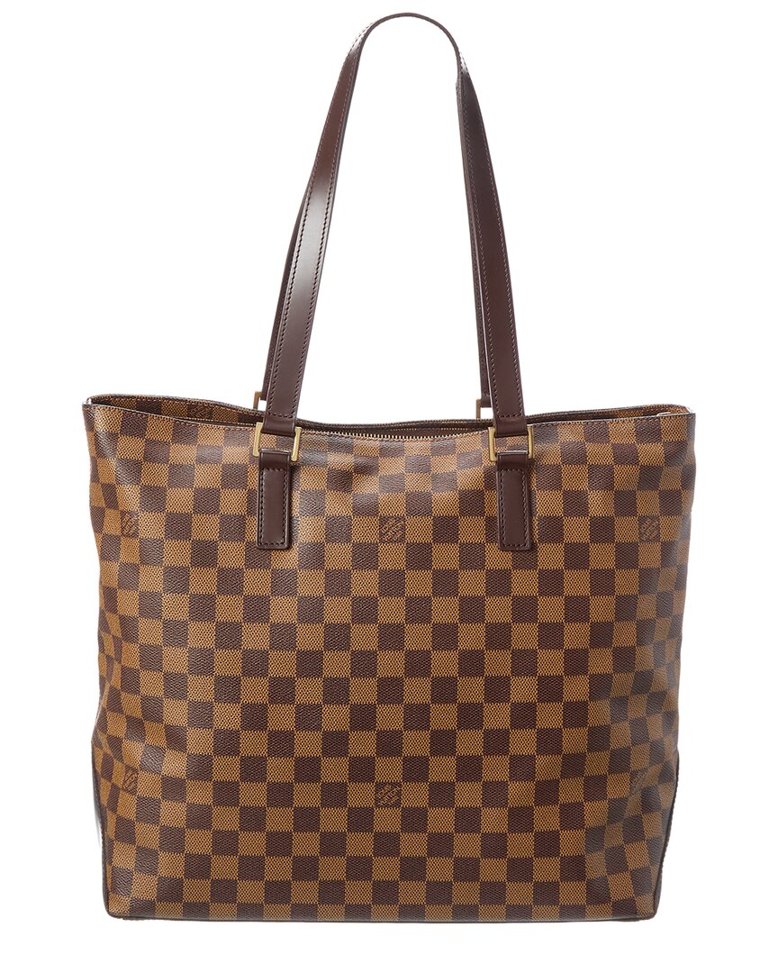 Louis Vuitton Louis Vuitton Brown Damier Ebene Canvas Cabas Mezzo (Authentic Pre-Loved)