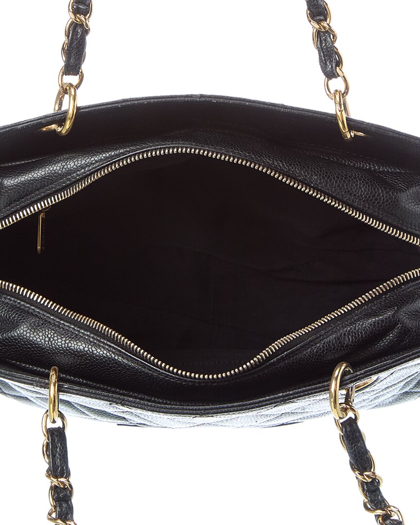 Chanel Chanel Black Quilted Caviar Leather Timeless Leather Tote (Authentic Pre-Loved)