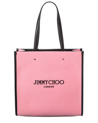 Jimmy Choo Jimmy Choo N/S Canvas & Leather Tote