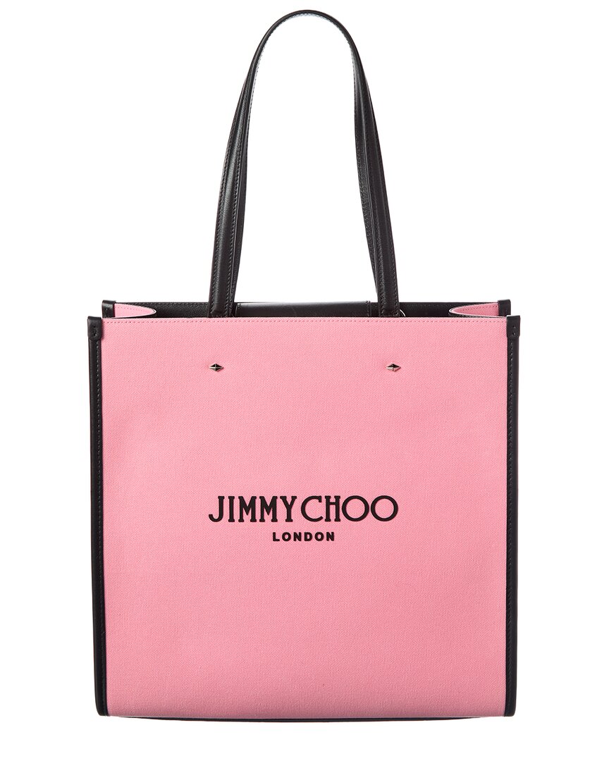 Jimmy Choo Jimmy Choo N/S Canvas & Leather Tote