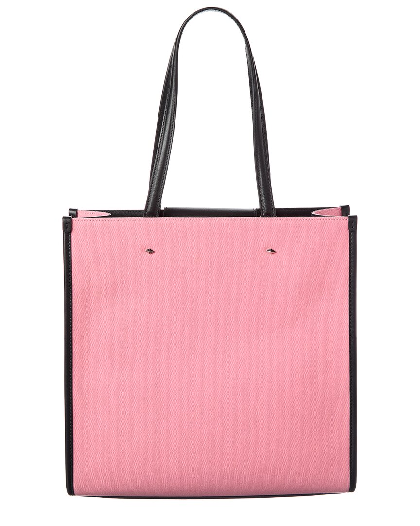 Jimmy Choo Jimmy Choo N/S Canvas & Leather Tote