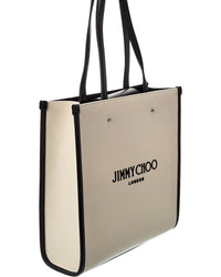 Jimmy Choo Jimmy Choo N/S Canvas & Leather Tote