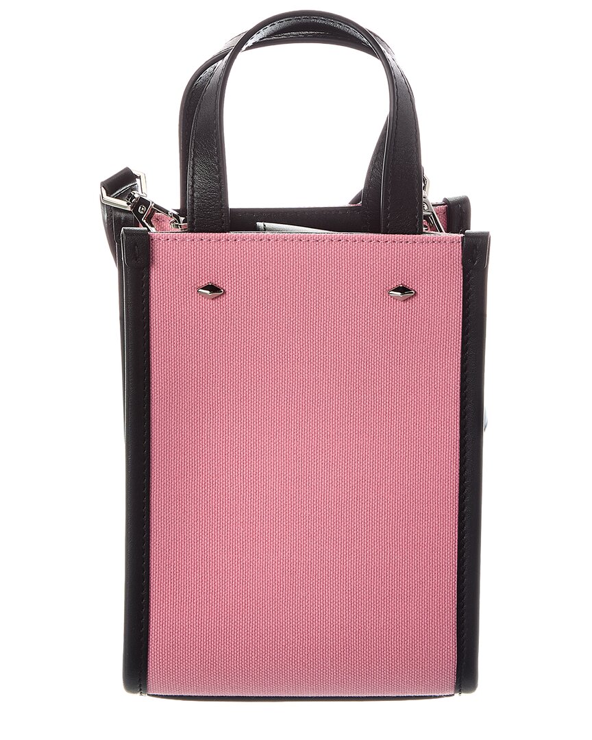 Jimmy Choo Jimmy Choo Mini N/S Canvas & Leather Tote