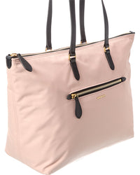 Burberry Burberry Zip Large Nylon & Leather Tote