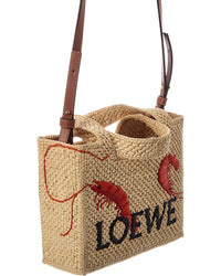 Loewe Loewe Font Mini Raffia Tote