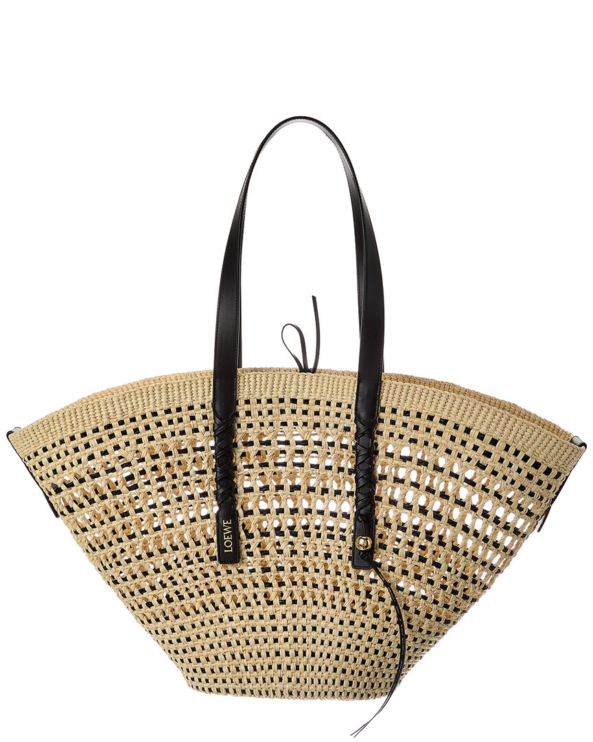 Loewe Loewe Braid Large Palm & Leather Tote