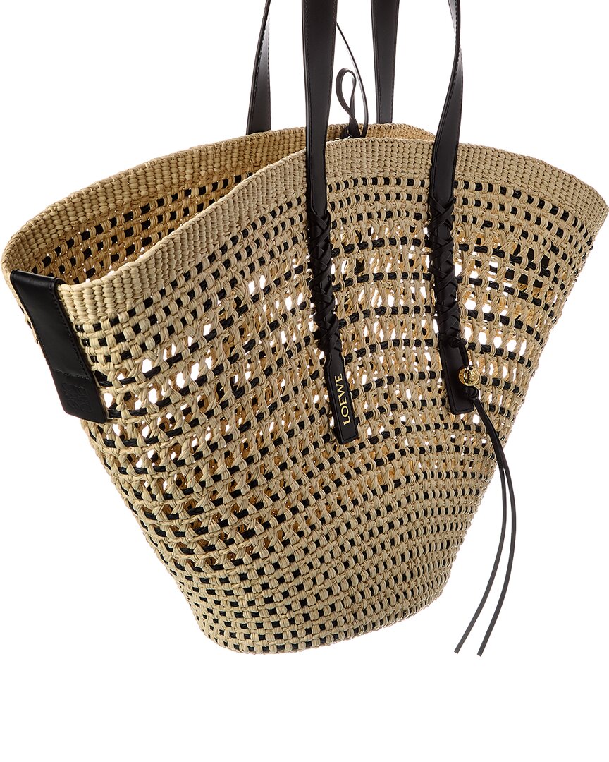 Loewe Loewe Braid Large Palm & Leather Tote