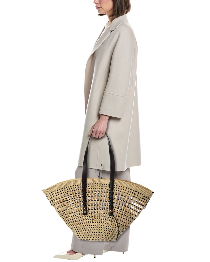 Loewe Loewe Braid Large Palm & Leather Tote