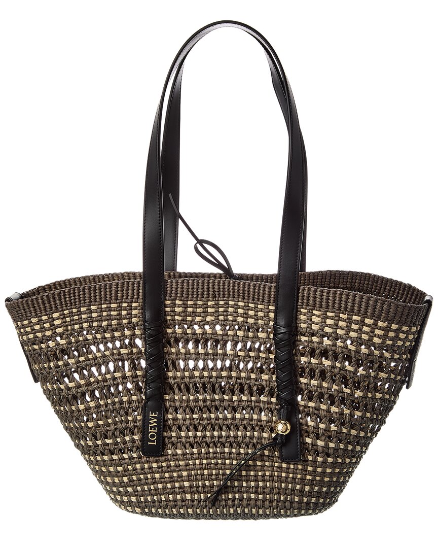 Loewe Loewe Braid Medium Palm & Leather Tote