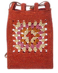 Loewe Loewe Drawstring Pocket Raffia & Leather Crossbody