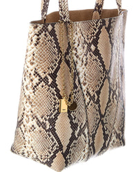 Chloé Chloé Spin Snake-Embossed Leather Tote