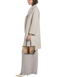 Gucci Gucci Tribeca Small Gg Coated Canvas & Leather Tote