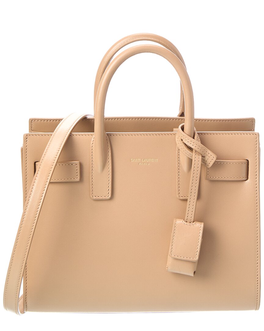 Saint Laurent Saint Laurent Nano Sac De Jour Leather Satchel