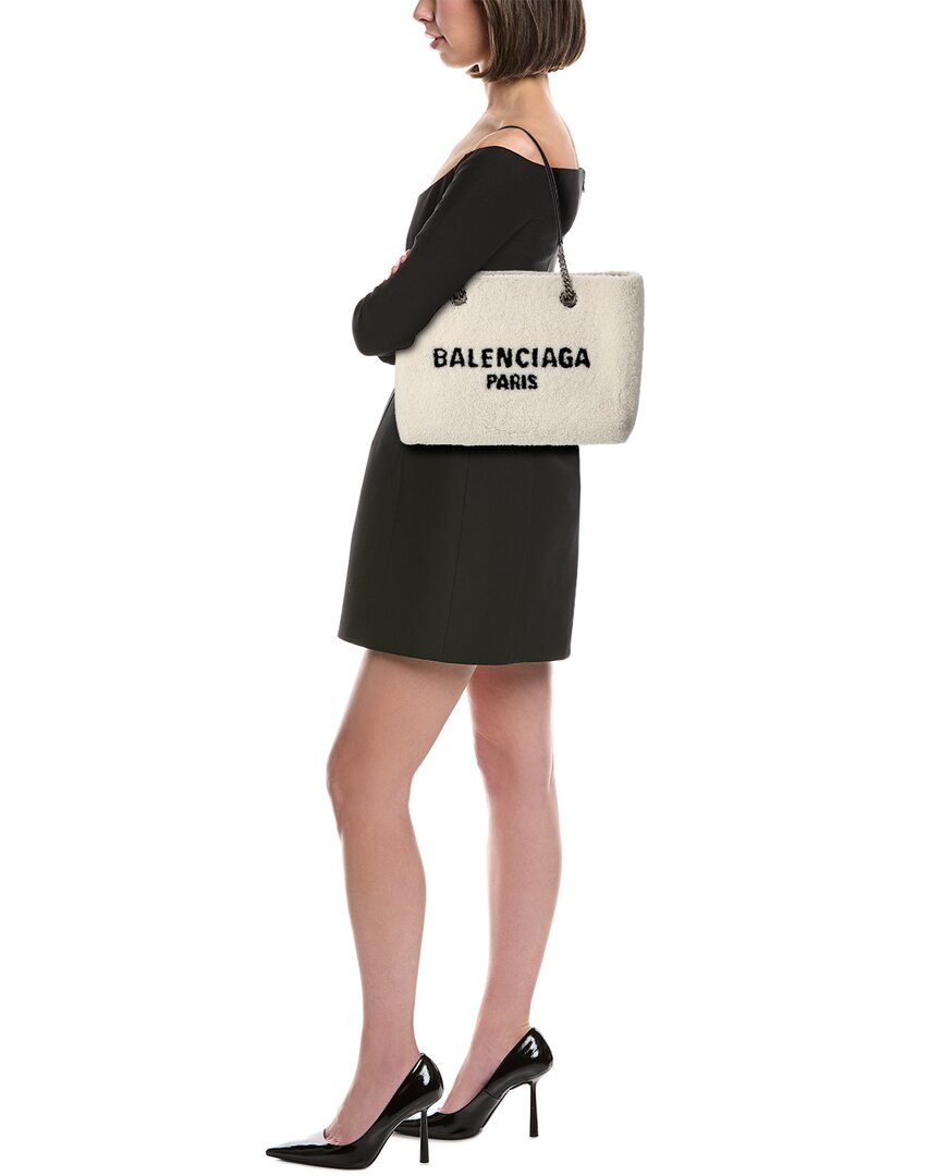Balenciaga Balenciaga Duty Free Medium Shearling Tote