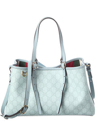 Gucci Gucci Medium Gg Supreme Canvas & Leather Tote