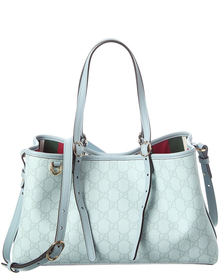 Gucci Gucci Medium Gg Supreme Canvas & Leather Tote