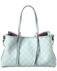 Gucci Gucci Medium Gg Supreme Canvas & Leather Tote