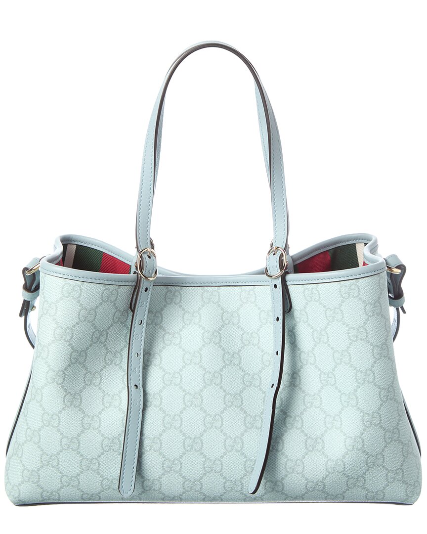 Gucci Gucci Medium Gg Supreme Canvas & Leather Tote
