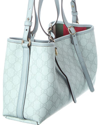 Gucci Gucci Medium Gg Supreme Canvas & Leather Tote