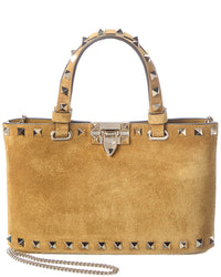 Valentino Valentino Rockstud Mini Suede Tote