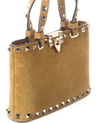 Valentino Valentino Rockstud Mini Suede Tote