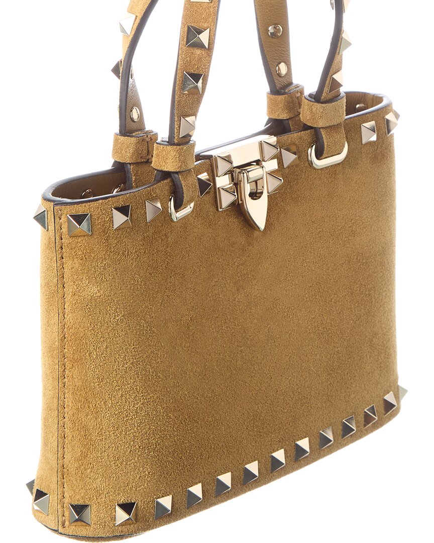 Valentino Valentino Rockstud Mini Suede Tote