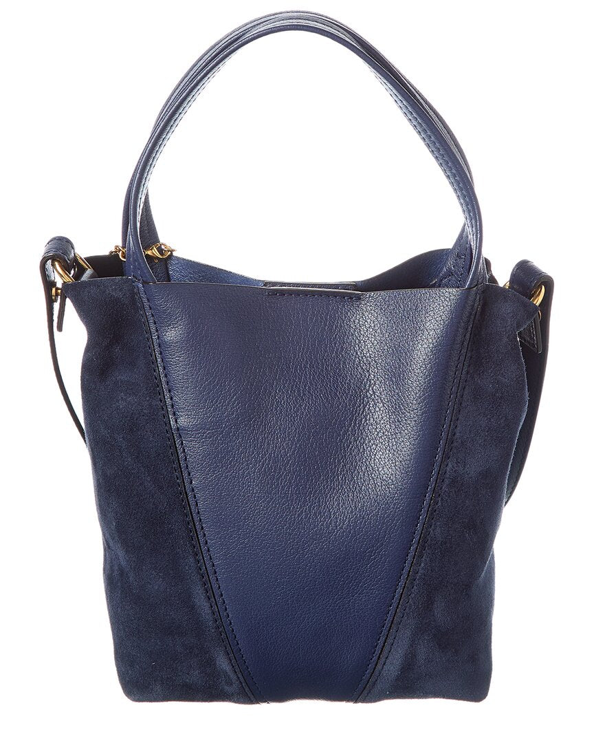 Chloé Chloé Spin Small Leather & Suede Tote