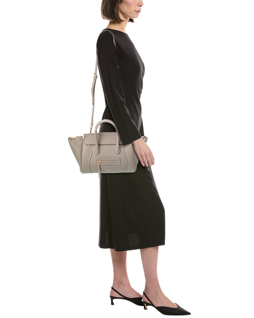 CELINE Celine Leather Tote