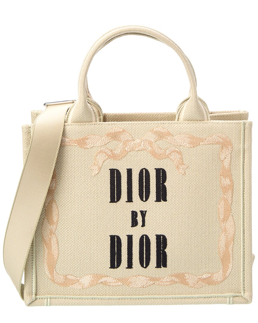 Dior Dnu Inv Dior Book Small Canvas Tote