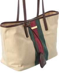 Gucci Gucci Tribeca Small Canvas & Leather Tote