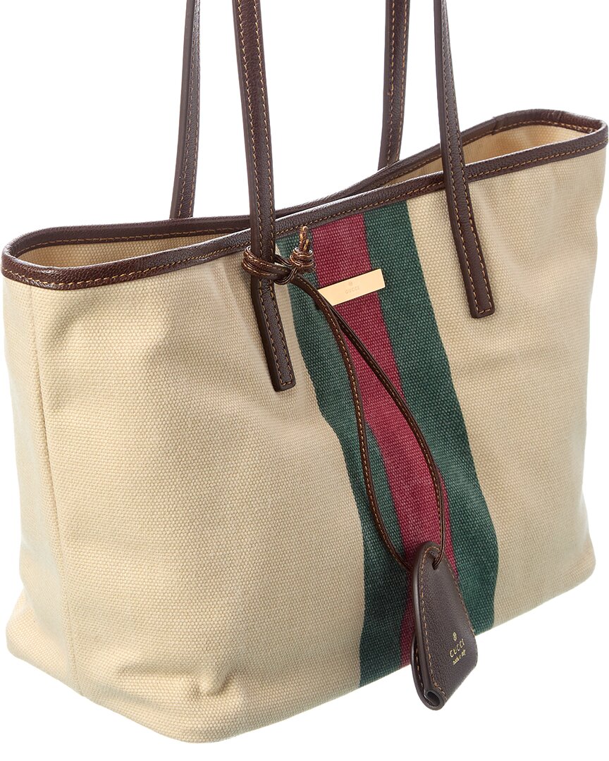 Gucci Gucci Tribeca Small Canvas & Leather Tote