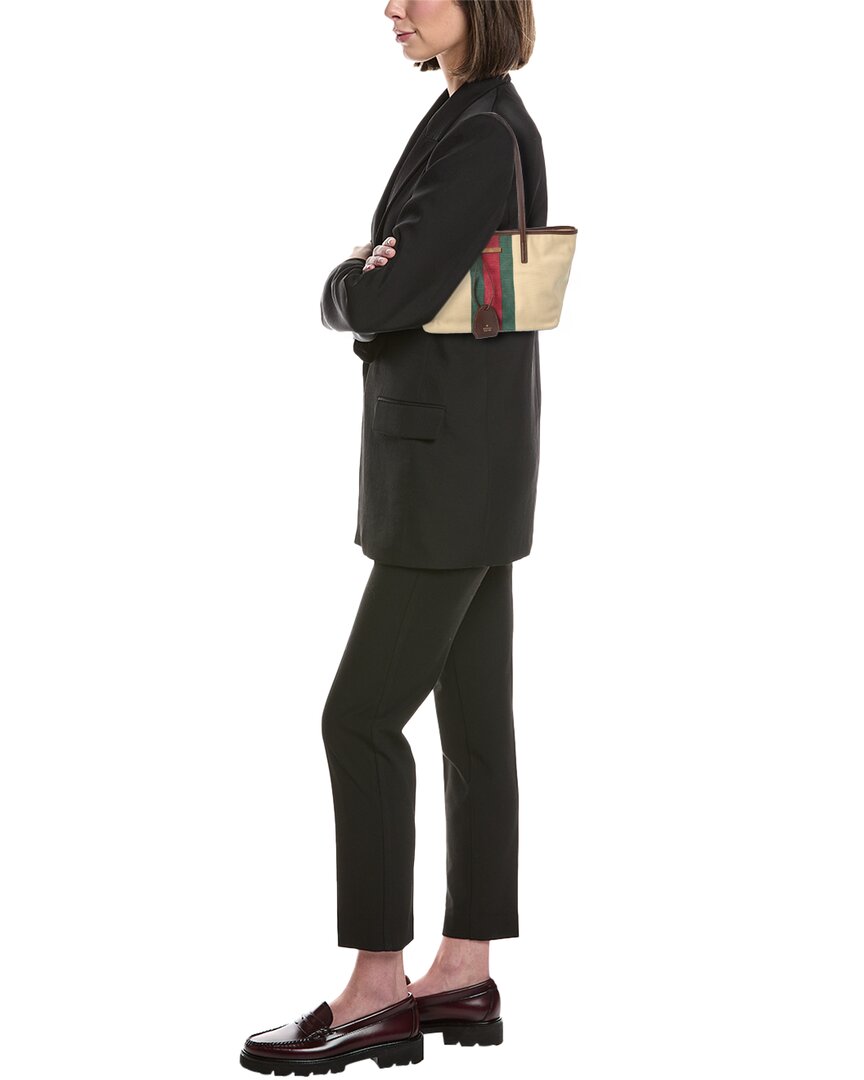 Gucci Gucci Tribeca Small Canvas & Leather Tote