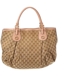 Gucci Gucci Beige Canvas Scarlett Tote (Authentic Pre-Loved)