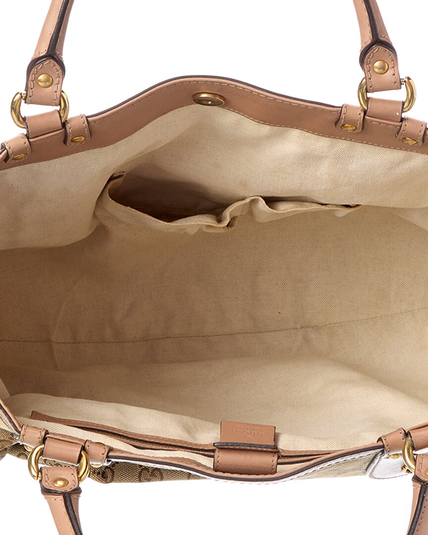 Gucci Gucci Beige Canvas Scarlett Tote (Authentic Pre-Loved)