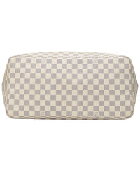 Louis Vuitton Louis Vuitton Cream Damier Azur Canvas & Vachetta Leather Neverfull Gm