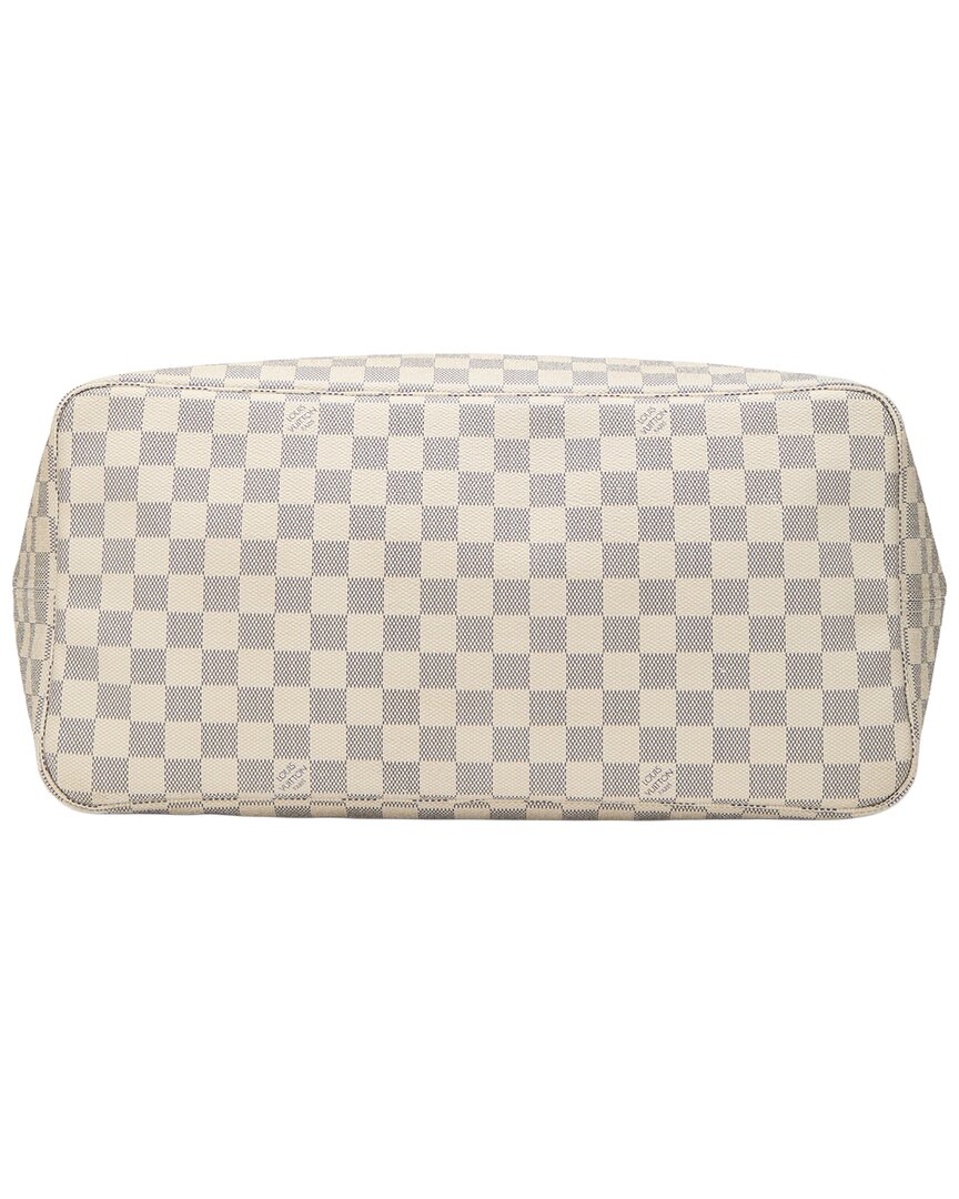 Louis Vuitton Louis Vuitton Cream Damier Azur Canvas & Vachetta Leather Neverfull Gm