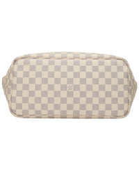 Louis Vuitton Louis Vuitton Cream Damier Azur Canvas & Vachetta Leather Neverfull Mm