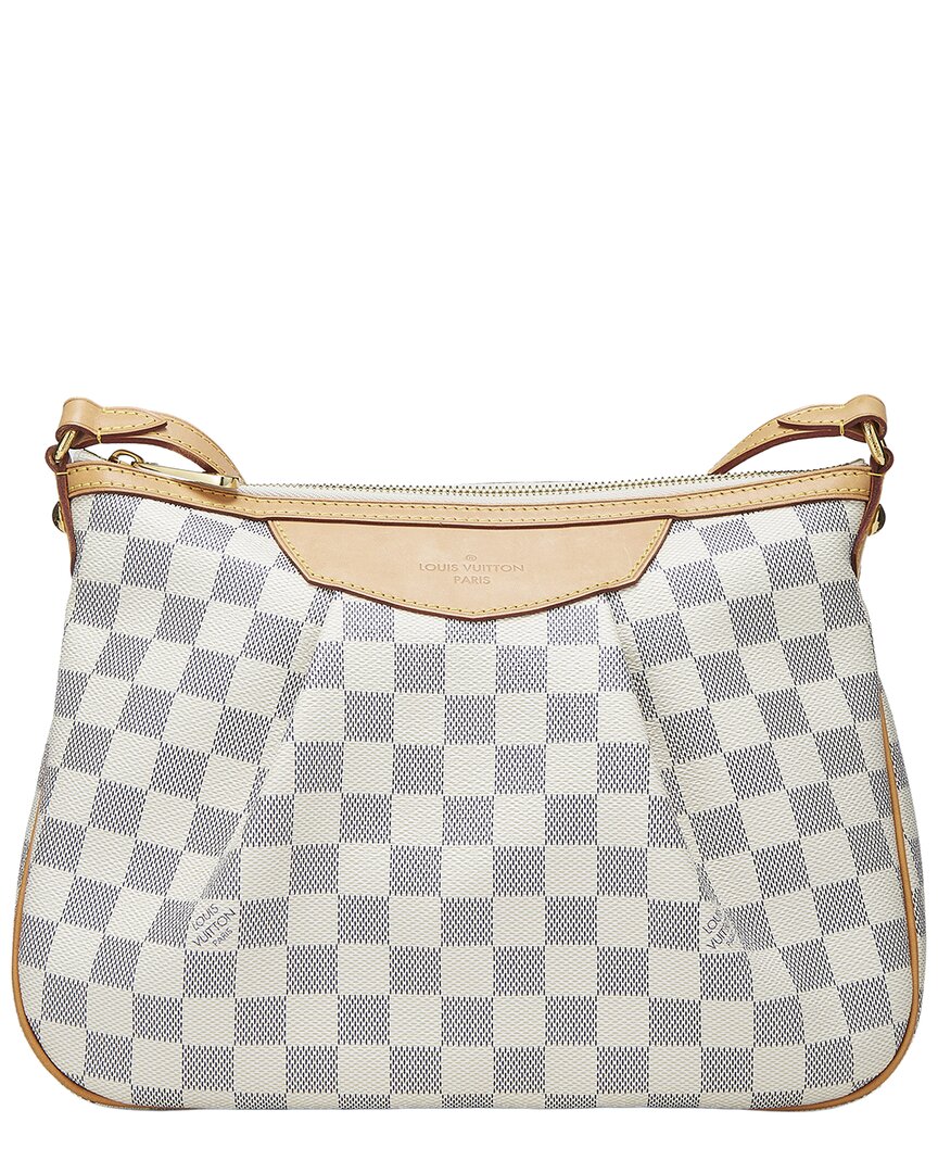 Louis Vuitton Louis Vuitton Cream Damier Azur Canvas & Vachetta Leather Siracusa Pm (Authentic