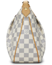 Louis Vuitton Louis Vuitton Cream Damier Azur Canvas & Vachetta Leather Siracusa Pm (Authentic